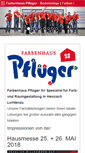 Mobile Screenshot of farbenhaus-pflueger.net