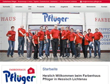 Tablet Screenshot of farbenhaus-pflueger.net